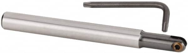 Kennametal - 1/2" Cut Diam, 1/2" Shank Diam, 5.12" OAL, Indexable Ball Nose End Mill - Americas Industrial Supply