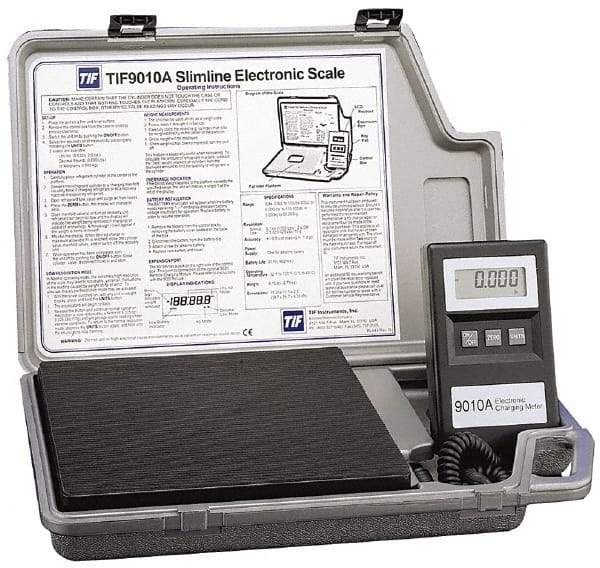 OTC - LCD Automotive Refrigerant Scale Charging Meter - 9VDC, ±0.5°F Accuracy, 32 to 120°F Operating Temp - Americas Industrial Supply