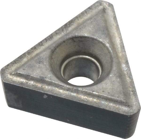 Interstate - TT222 Grade I55 Carbide Turning Insert - Uncoated, 60° Triangle, 1/4" Inscr Circle, 1/8" Thick, 1/32" Corner Radius - Americas Industrial Supply