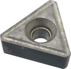 Interstate - TT222 Grade I55 Carbide Turning Insert - Uncoated, 60° Triangle, 1/4" Inscr Circle, 1/8" Thick, 1/32" Corner Radius - Americas Industrial Supply