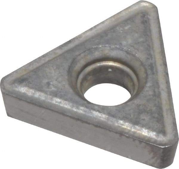 Interstate - TT323 Grade I55 Carbide Turning Insert - Uncoated, 60° Triangle, 3/8" Inscr Circle, 1/8" Thick, 3/64" Corner Radius - Americas Industrial Supply