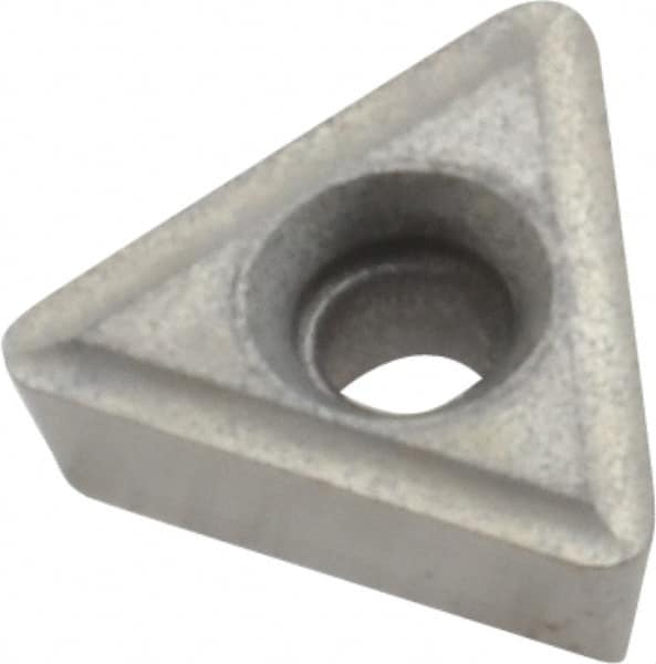 Made in USA - TT21.51 Grade I55 Carbide Turning Insert - Uncoated, 60° Triangle, 1/4" Inscr Circle, 3/32" Thick, 1/64" Corner Radius - Americas Industrial Supply