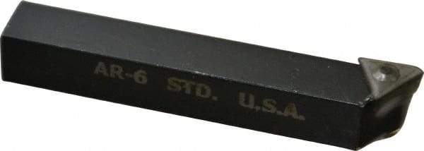 Made in USA - 1/4 Inch Inscribed Circle, 3/8 Inch Shank Square, AR, Right Hand, Carbide Indexable Square Shoulder Turning Insert Tool Bit - TT 221 Insert Style Compatibility - Americas Industrial Supply