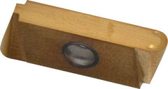NIKCOLE MINI-SYSTEMS - GIE7 SC Carbide Turning Insert - TiN Finish, 0.1248" Thick - Americas Industrial Supply