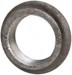 Made in USA - 2" Pipe, 3-1/2" Diam x 3/32" Thick, Tank Flange with Pilot - For Threaded Pipe, 2-5/8" Pilot Hole, 27/32" Overall Height, 2-7/8" Top Diam, Carbon Steel - Americas Industrial Supply