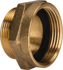 EVER-TITE Coupling Products - 1-1/2 FNST x 1-1/2 MNPT Hydrant Hex Nipple - Brass - Americas Industrial Supply
