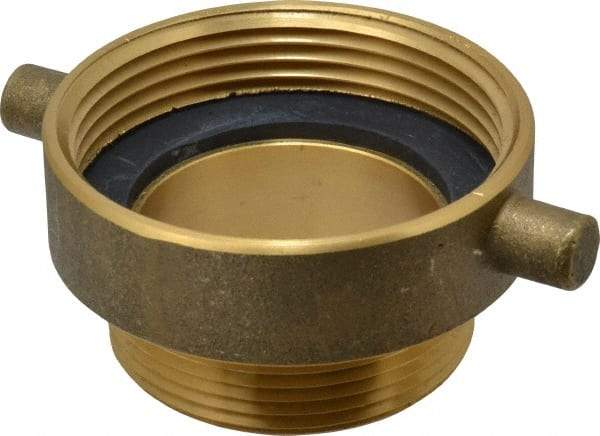 EVER-TITE Coupling Products - 3 FNST x 2-1/2 MNST Hydrant Adapter - Brass - Americas Industrial Supply