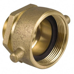 EVER-TITE Coupling Products - 2-1/2 FNST x 2-1/2 MNPT Hydrant Swivel Adapter - Brass - Americas Industrial Supply
