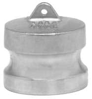 EVER-TITE Coupling Products - 4" Stainless Steel Cam & Groove Suction & Discharge Hose Dust Plug For Use with Couplers - Part DP, 100 Max psi - Americas Industrial Supply
