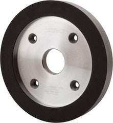 Norton - 6" Diam, 1-1/4" Hole Size, 3/4" Overall Thickness, 220 Grit, Type 6 Tool & Cutter Grinding Wheel - Very Fine Grade, Diamond, R Hardness, Resinoid Bond - Americas Industrial Supply