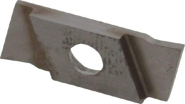 NIKCOLE MINI-SYSTEMS - GIE1 0.039" Cutting Width, Carbide Cutoff Insert - 0° Neutral Lead Angle, TiN Coated - Americas Industrial Supply