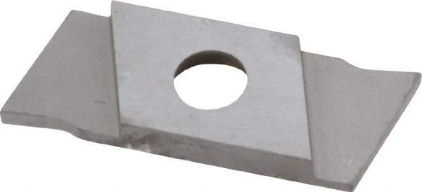 NIKCOLE MINI-SYSTEMS - GIE1 0.0394" Cutting Width, Carbide Cutoff Insert - 7° Right Hand Lead Angle, TiN Coated - Americas Industrial Supply
