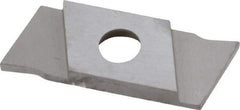 NIKCOLE MINI-SYSTEMS - GIE1 0.0394" Cutting Width, Carbide Cutoff Insert - 7° Right Hand Lead Angle, TiN Coated - Americas Industrial Supply