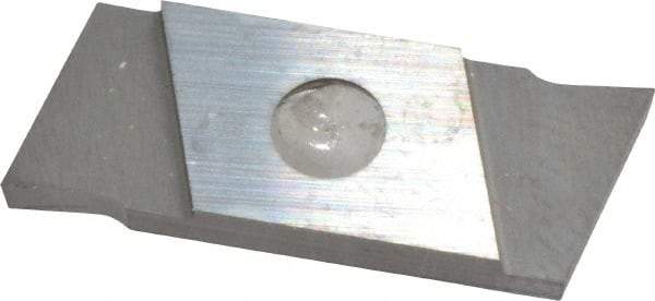 NIKCOLE MINI-SYSTEMS - GIE1.5 0.0591" Cutting Width, Carbide Cutoff Insert - 7° Right Hand Lead Angle, TiN Coated - Americas Industrial Supply