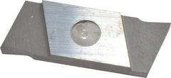 NIKCOLE MINI-SYSTEMS - GIE1.5 0.0591" Cutting Width, Carbide Cutoff Insert - 7° Right Hand Lead Angle, TiN Coated - Americas Industrial Supply