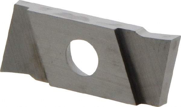 NIKCOLE MINI-SYSTEMS - GIE1.5 0.0591" Cutting Width, Carbide Cutoff Insert - 7° Left Hand Lead Angle, TiN Coated - Americas Industrial Supply