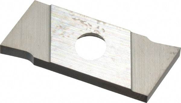 NIKCOLE MINI-SYSTEMS - GIE2 0.0787" Cutting Width, Carbide Cutoff Insert - 0° Neutral Lead Angle, TiN Coated - Americas Industrial Supply