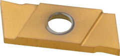 NIKCOLE MINI-SYSTEMS - GIE 1.6mm Cutting Width Carbide Grooving Insert - 6mm Max Depth of Cut, Left Hand, TiN Finish - Americas Industrial Supply