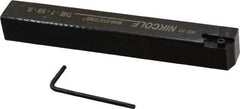NIKCOLE MINI-SYSTEMS - External Thread, 5" OAL, Right Hand Indexable Grooving Cutoff Toolholder - 5/8" Shank Height x 5/8" Shank Width, GIE Insert Style, THE Toolholder Style, Series Mini-Systems - Americas Industrial Supply
