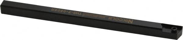 NIKCOLE MINI-SYSTEMS - External Thread, 140mm OAL, Right Hand Indexable Grooving Cutoff Toolholder - 8mm Shank Height x 8mm Shank Width, GIE Insert Style, THS Toolholder Style, Series Mini-Systems - Americas Industrial Supply