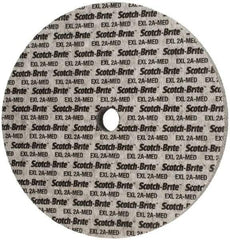 3M - 12" Diam, 1" Face Width, 1-1/4" Center Hole, Medium Grade, Aluminum Oxide Deburring Wheel - Unitized, Soft Density 2 Grade, 2,300 RPM - Americas Industrial Supply