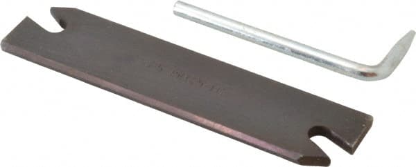 Hertel - 1.02" Blade Height, 5/32" Blade Width, 4.33" OAL, Right Hand Cut, Single End Indexable Cut-Off Blade - MGIH Blade - Americas Industrial Supply