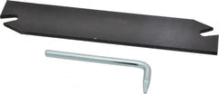 Hertel - 1-1/4" Blade Height, 1/8" Blade Width, 5.9" OAL, Right Hand Cut, Single End Indexable Cut-Off Blade - MGIH Blade - Americas Industrial Supply