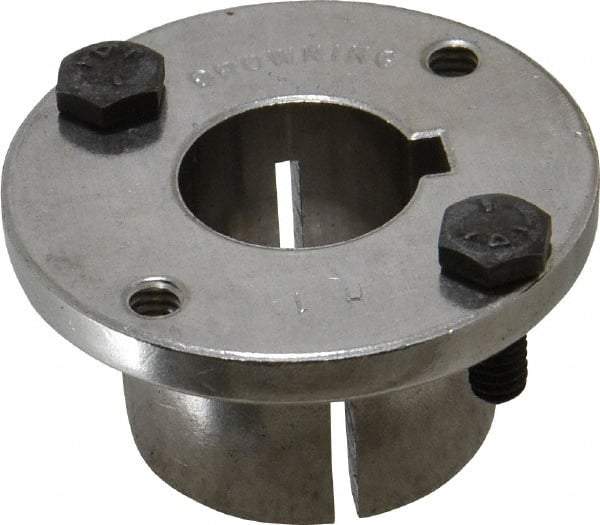 Browning - 1" Bore, 1/4" Wide Keyway, 1/8" Deep Keyway, H Sprocket Bushing - 1.57 to 1-5/8" Outside Diam, For Use with Split Taper Sprockets & Sheaves - Americas Industrial Supply