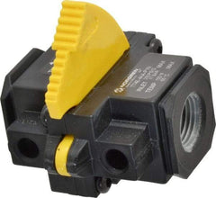 Norgren - 1/2" NPT Lockout Valve - 8.1 CV Rate, 243 CFM, 250 Max psi, Slide Actuator - Americas Industrial Supply