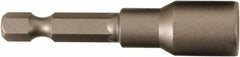 Wiha - 6mm Magnetic Nutsetter - 1/4" Hex Drive, 2-1/8" OAL - Americas Industrial Supply