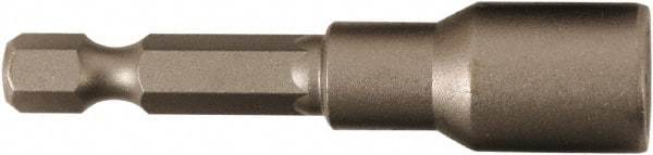 Wiha - 8mm Magnetic Nutsetter - 1/4" Hex Drive, 2-1/8" OAL - Americas Industrial Supply