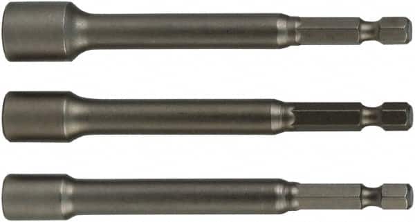 Wiha - 1/4" Drive, Nut Setter Screwdriver Bit - 6" OAL - Americas Industrial Supply