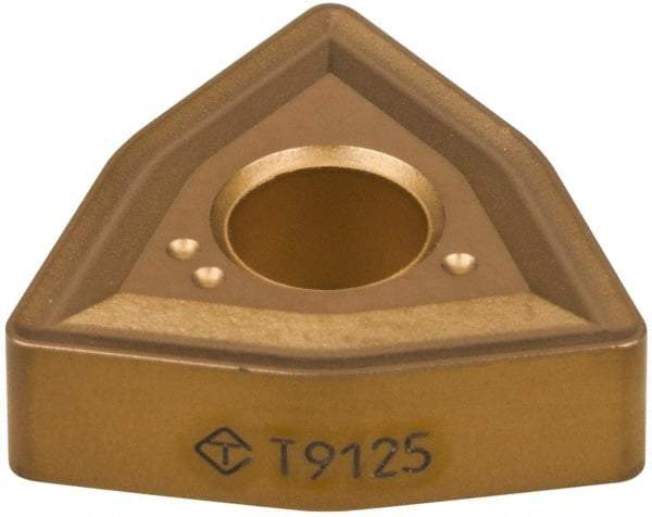 Tungaloy - WNMA431 Grade T5105 Carbide Turning Insert - TiCN/Al2O3 Finish, 80° Trigon, 1/2" Inscr Circle, 3/16" Thick, 1/64" Corner Radius - Americas Industrial Supply