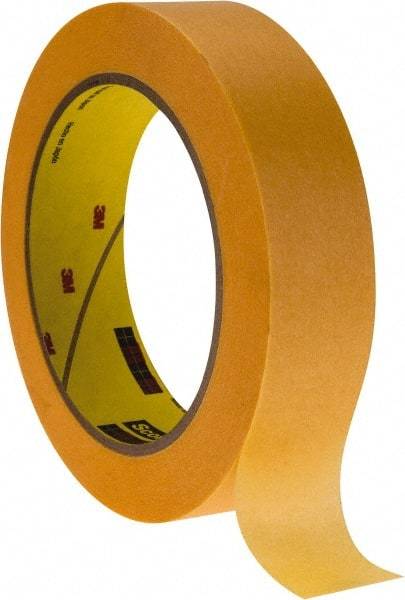 3M - 1" Wide x 60 Yd Long Bronze Paper Masking Tape - Series 2460, 3.3 mil Thick, 17 In/Lb Tensile Strength - Americas Industrial Supply