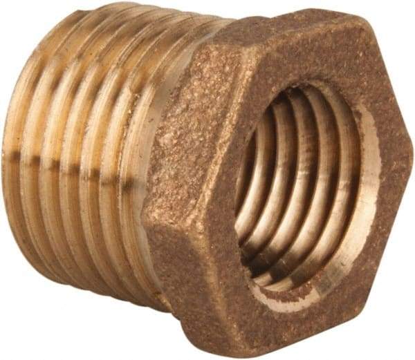 Legend Valve - Class 125, 3/4" Internal Pipe, Bronze Hex Bushing - MNPT x FNPT - Americas Industrial Supply