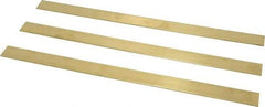 Made in USA - 0.064 Inch Thick x 3/4 Inch Wide x 12 Inch Long, Brass Strip - Alloy 260 - Americas Industrial Supply