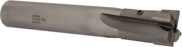 Made in USA - 1-7/16" Diam, 1-1/4" Shank, Diam, 4 Flutes, Straight Shank, Interchangeable Pilot Counterbore - Americas Industrial Supply