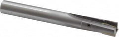 Made in USA - 9/16" Diam, 1/2" Shank, Diam, 3 Flutes, Straight Shank, Interchangeable Pilot Counterbore - 4-5/16" OAL, Bright Finish, Carbide-Tipped - Americas Industrial Supply