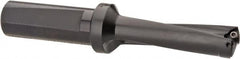 Kyocera - 2.06" Max Drill Depth, 3xD, 11/16" Diam, Indexable Insert Drill - 2 Inserts, 3/4" Shank Diam, Whistle Notch Shank - Americas Industrial Supply
