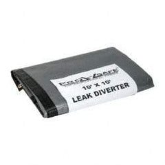 PRO-SAFE - Tarp-Shaped Light Duty Roof Leak Diverter - 10' Long x 10' Wide x 10 mil Thick, Black - Americas Industrial Supply