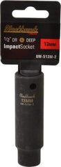 Blackhawk by Proto - 1/2" Drive 13mm Deep Impact Socket - 6 Points, 3-7/32" OAL - Americas Industrial Supply