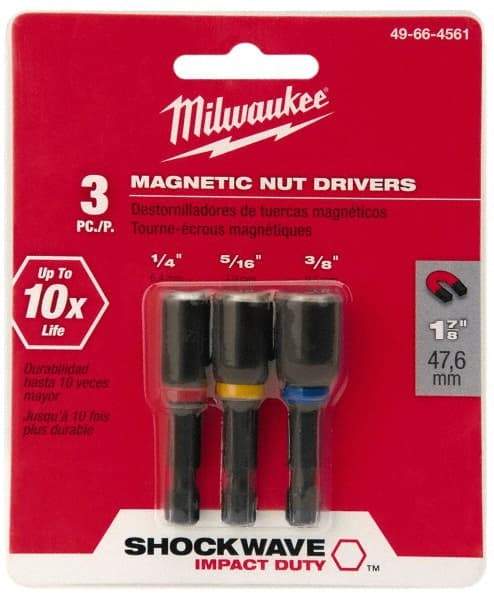 Milwaukee Tool - Nut Driver Bit Set - 1/4" Hex Drive - Americas Industrial Supply