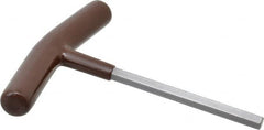 Paramount - 5/16" Hex, T-Handle Cushion Grip, Hex Key - 6" OAL, Steel, Inch System of Measurement - Americas Industrial Supply