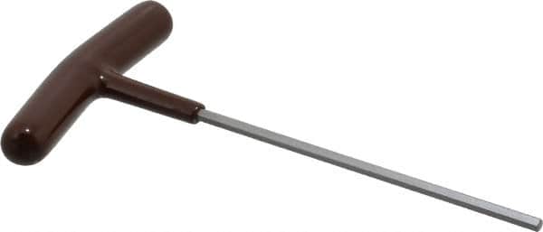 Paramount - 9/64" Hex, T-Handle Cushion Grip, Hex Key - 6" OAL, Steel, Inch System of Measurement - Americas Industrial Supply