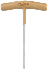 Paramount - 5mm Hex, T-Handle Cushion Grip, Hex Key - 6" OAL, Steel, Metric System of Measurement - Americas Industrial Supply
