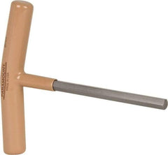 Paramount - 8mm Hex, T-Handle Cushion Grip, Hex Key - 6" OAL, Steel, Metric System of Measurement - Americas Industrial Supply