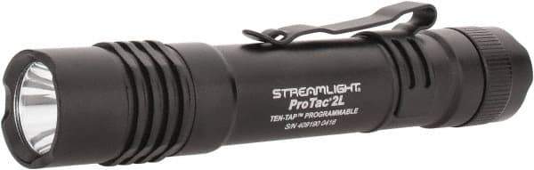 Streamlight - White LED Bulb, 350 Lumens, Industrial/Tactical Flashlight - Black Aluminum Body, 2 Lithium Batteries Included - Americas Industrial Supply