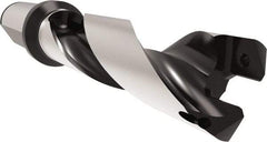 Allied Machine and Engineering - Series 24, 24 to 25.99mm Diam, 25mm Diam Straight Shank with Flange, Helical Flute Spade Drill - 78mm Max Depth, 113.8mm Body Length, 169.8mm OAL, Standard Length, Through Coolant - Americas Industrial Supply