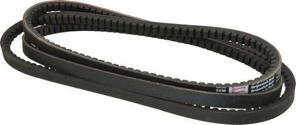 Browning - Section BX, 21/32" Wide, 99" Outside Length, Gripnotch V-Belt - Rubber Compound, Gripnotch, No. BX96 - Americas Industrial Supply