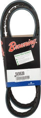 Browning - Section 5VX, 5/8" Wide, 63" Outside Length, Gripnotch V-Belt - Rubber Compound, 358 Gripnotch, No. 5VX630 - Americas Industrial Supply